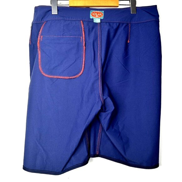 Tommy Bahama Mens Board Shorts Hawaiian Relax Blue Red Floral Print Size 34 - Picture 10 of 16